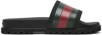Gucci Web Slide Sandal Black