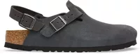 Birkenstock Tokio Suede Leather Charcoal