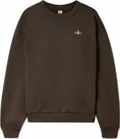 Alo Yoga Accolade Crew Neck Pullover Espresso