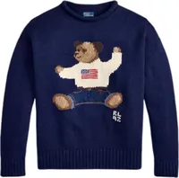 Polo Bear Roll Neck Jumper Newport Navy Multi