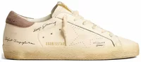 Golden Goose Super-Star Nappa Leather Perforated Star Suede Heel Tab (W)