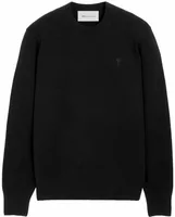 Ami De Coeur Crewneck Wool Sweater Black/Black
