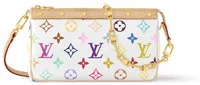 Louis Vuitton x Takashi Murakami Pochette Accessoires White Multicolored