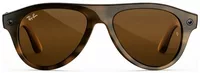 Ray-Ban Meta Aviator Gen 3 AI Smart Glasses Brown Lens Havana