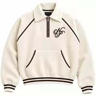 Nude Project Teddy Quarter-Zip Marshmallow