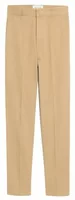 Parisian-Fit Cotton Trousers Mastic Beige