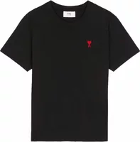 Ami Paris Ami De Coeur Classic Fit T-Shirt Black/Red