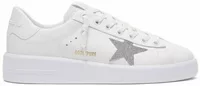 White Leather Silver Swarovski Crystal Star (W)