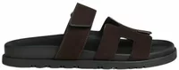 Hermes Chypre Sandal Marron Suede Goatskin
