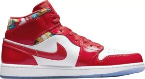 Nike Air Jordan 1 Mid Barcelona Sweater Red Patent
