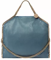 Stella McCartney Falabella Fold-Over Tote Bag Feather Blue