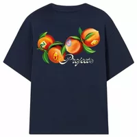 Peach Tee Navy