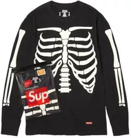 Supreme x Hanes Bones Thermal Crew (1 Pack) Black