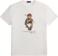 Polo Ralph Lauren Custom Slim Fit Polo Bear Jersey T-Shirt White Society Bear