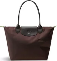 Longchamp Le Pliage Green Medium Tote Bag Mocha