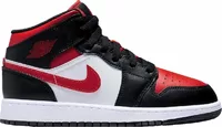 Nike Air Jordan 1 Mid Black Fire Red (GS)