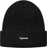 Supreme Ribbed Beanie Black