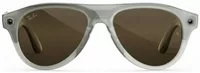 Ray-Ban Meta Aviator Gen 3 AI Smart Glasses Transitions Brown Lens Milky Warm Beige