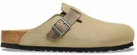 Boston Mixed Leather Faded Khaki