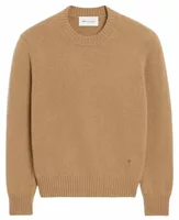 Ami De Coeur Crewneck Cashmere Sweater Camel