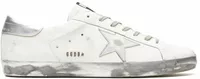 Golden Goose Super-Star White Silver Glitter