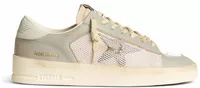 Golden Goose Stardan Gray Nappa Leather White Mesh Gray Leather Star (W)