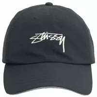 Stussy Smooth Stock Nylon Sport Cap Black