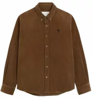 Ami De Coeur Corduroy Shirt Chocolate Brown