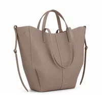 Polène Cyme Tote Edition Textured Taupe
