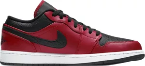 Nike Air Jordan 1 Low Reverse Bred Pebbled Swoosh