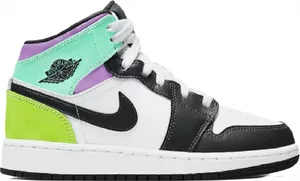 Nike Air Jordan 1 Mid Pastel Black Toe (GS)
