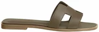 Hermes Oran Sandal Etoupe Box Calfskin Leather