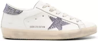Golden Goose Super-Star LTD Beige Suede Star Swarovski Heel Tab (W)