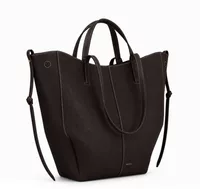 Polène Cyme Tote Edition Textured Ebony