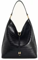 Shoulder Bag Black Croc