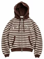 Clyde Zip-Up Hoodie Brown
