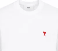 Ami Paris Ami De Coeur Classic Fit T-Shirt White/Red