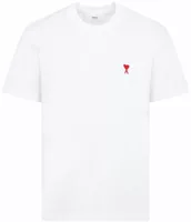 Ami Paris Ami De Coeur Classic Fit T-Shirt White/Red