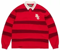 Denim Tears Paneled Rugby Shirt Red