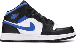Nike Air Jordan 1 Mid White Black Royal (GS)