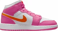 Nike Air Jordan 1 Mid Pinksicle Safety Orange (GS)