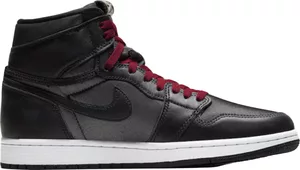 Nike Air Jordan 1 Retro High Black Satin Gym Red