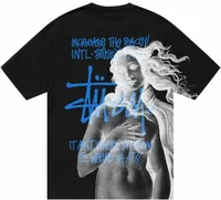Stussy Ist Venus Pigment Dyed Tee Black