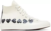 Converse Chuck Taylor All Star 70 Hi Comme des Garcons PLAY Multi-Heart Milk