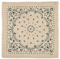 Cashmere Bandana Hachiko Bico Organic White