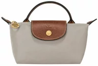 Longchamp Le Pliage Original Pouch with handle Pebble