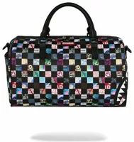 Sprayground Crazy Check Mini Duffle Black