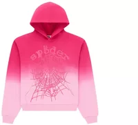 Sp5der OG Web Ombre Hoodie Pink