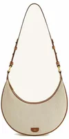 Canvas Saddle Bag Beige