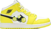 Nike Air Jordan 1 Mid Dynamic Yellow Floral (GS)